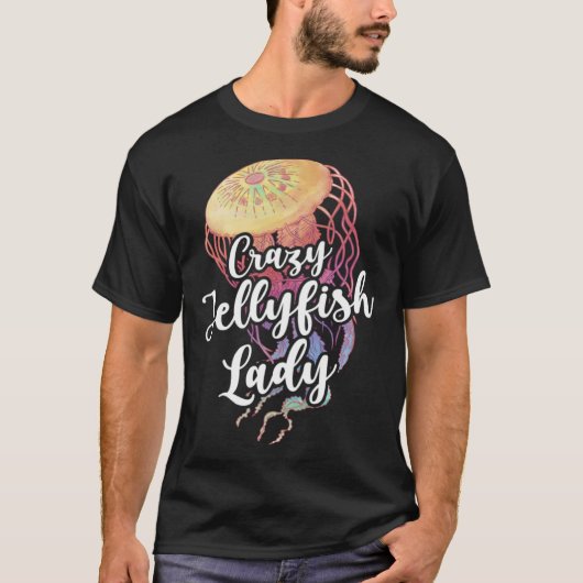 クラゲ 海の生き物 水族館 水槽 ジェリーフィッシュ Tシャツ (正面)