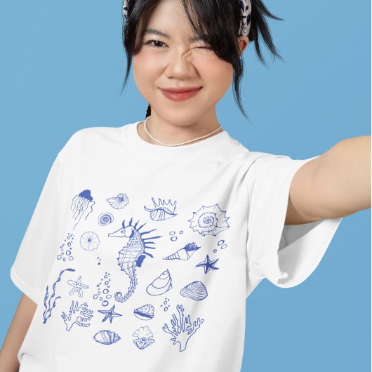 クラゲ 海の生き物 Tシャツ