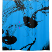 クラゲ – 海洋動物 シャワーカーテン (正面)