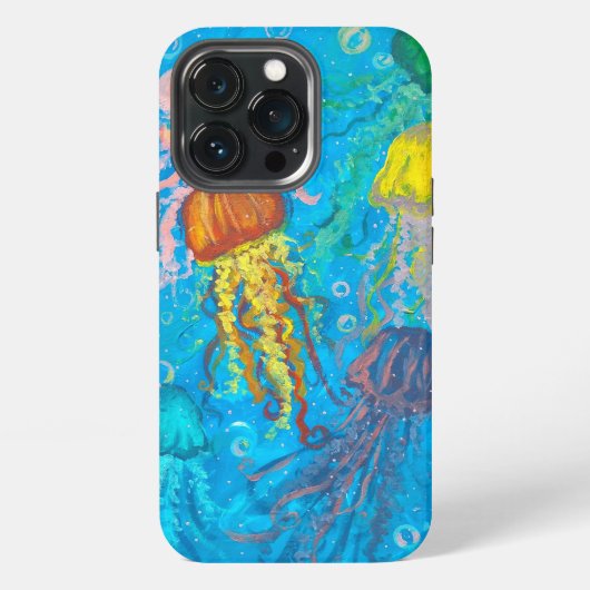 クラゲ, 海洋, 海 iPhoneケース (裏面)