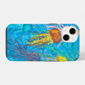クラゲ、海、海 iPhoneケース (裏面横)