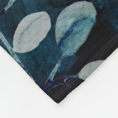 クラゲ、黄金色のアクセントを持つシーグラス フリースブランケット (角)