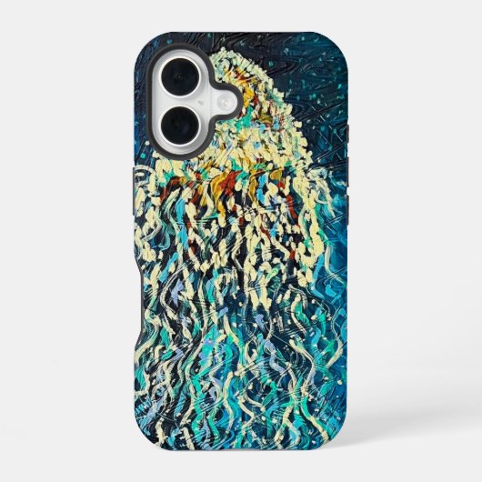 クラゲ iPhone カー 16ケース (裏面)