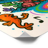 クラゲDJ水中パーティーポスター ポスター (角)