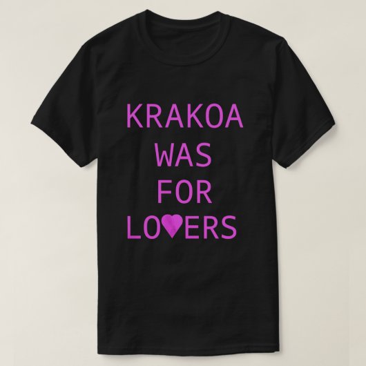 クラコアは恋人たちのためにあった Tシャツ (デザイン正面)