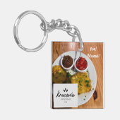 クラコビアカフェキーチェーン – パタコーン&メニューチャーム キーホルダー (正面左)