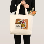 クラコヴィアカフェトート – パタコーン&メニュースタイル ラージトートバッグ (正面(商品))