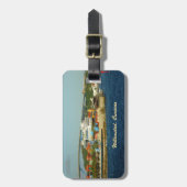 クラサオ島のカスタムの呼出し ラゲッジタグ (正面縦)