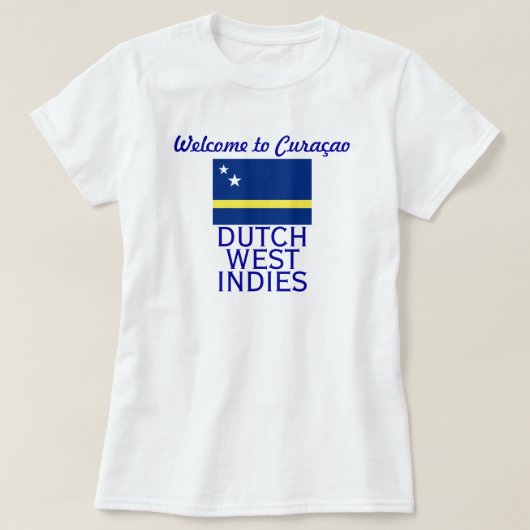 クラサオ島のワイシャツ Tシャツ (デザイン正面)