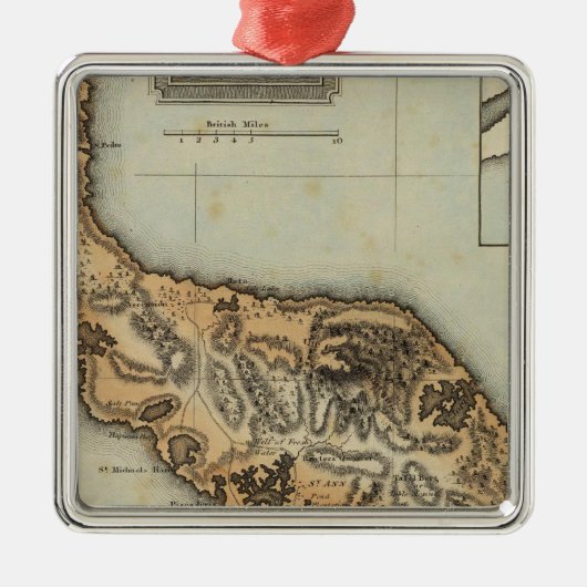 クラサオ島 メタルオーナメント (正面)