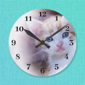 クラシはっきりしたーな黒人ナンバーズの家族写真 ラージ壁時計