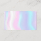 クラシィ清掃サービス自筆証書青グリッター 名刺 (裏面)