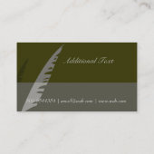 クラシエレガントーな黒のヴィンテージペン 名刺 (裏面)