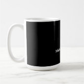 クラシカルでおしゃれなモノクロデザイン コーヒーマグカップ (左)