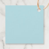 クラシカルでエレガントなブルーの花のプリンセスシャワー フェイバータグ (裏面)