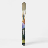クラシカルで上品なパンジーの植物画 iPhoneケース (右側面)