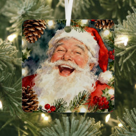 クラシカルで可愛いサンタクロース | アンティーククリスマス メタルオーナメント