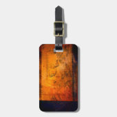 クラシカルで抽象的なアートワーク ラゲッジタグ (正面縦)