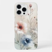 クラシカルで洗練された上品な水彩花 iPhoneケース (裏面)