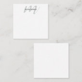 クラシカルなカリグラフィーのモノグラムプロフェッショナル エンクロージャーカード (正面/裏面)