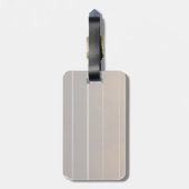 クラシカルなギターのオレンジの日焼け ラゲッジタグ (裏面縦)