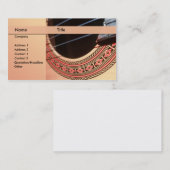 クラシカルなギターの先生 名刺 (正面/裏面)