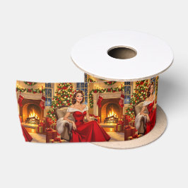 クラシカルなクリスマスの温かみ サテンリボン