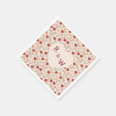 クラシカルなチューリップの伝統的な結婚式のナプキン スタンダードカクテルナプキン (角)