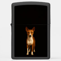 クラシカルなバセンジー犬のZippoライター