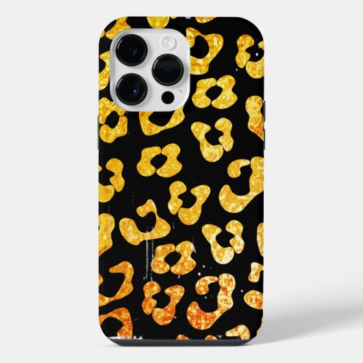 クラシカルなヒョウ柄 iPhoneケース (裏面)