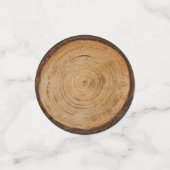 クラシカルなビンテージクリスマス鹿の写真 ゴールドモノグラム コンフェッティ (スモール正面)