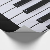 クラシカルなピアノ鍵 ラッピングペーパー (角)