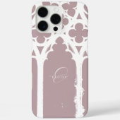 クラシカルなピンクのゴシック・アーチ タイポグラフィ Case-Mate iPhoneケース (裏面)