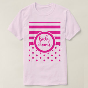 クラシカルなピンクのベビーシャワー Tシャツ