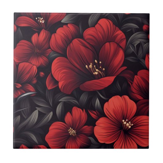 クラシカルなポルトガル産ローズセラミックタイル タイル (正面)