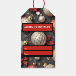 クラシカルなヴィンテージオーナメント クリスマスギフトタグ セット ギフトタグ
