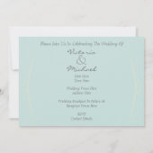 クラシカルなヴィンテージモーター結婚式 招待状 (裏面)