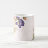 クラシカルなヴィンテージ ローズ デザイン モーフィングマグカップ (中央)