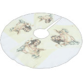 クラシカルな天使の木のスカート ブラッシュドポリエステルツリースカート (アングル)