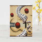 クラシカルな始めの挨拶状 カード (黄色い花)