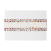 クラシカルな幾何学模様のマンダラパターンウェディング 招待状ベリーバンド (裏面例)