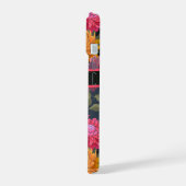 クラシカルな明るい花柄 iPhone 15ケース (左側面)