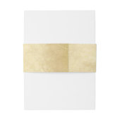 クラシカルな結婚式のイニシャルマーク ヴィンテージ羊皮紙 招待状ベリーバンド (裏面例)