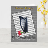 クラシカルな美しい カード (黄色い花)