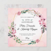 クラシカルな花の結婚式招待状 招待状 (正面/裏面)