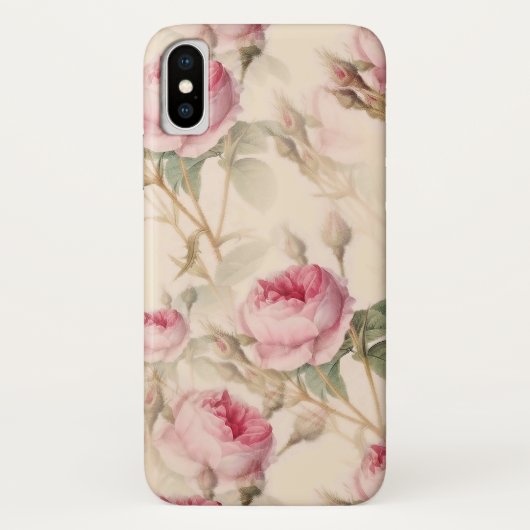 クラシカルな花柄 Case-Mate iPhoneケース (裏面)