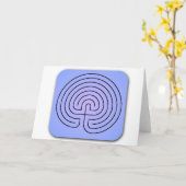 クラシカルな迷路 カード (黄色い花)