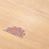 クラシカルアールデコ華美スタイルマンダラ結婚ス アクリル招待状 (レイダウン)