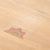 クラシカルアールデコ華美スタイルマンダラ結婚ス アクリル招待状 (レイダウン)