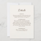 クラシカルアールデコ華美スタイルマンダラ結婚ス 招待状 (裏面)